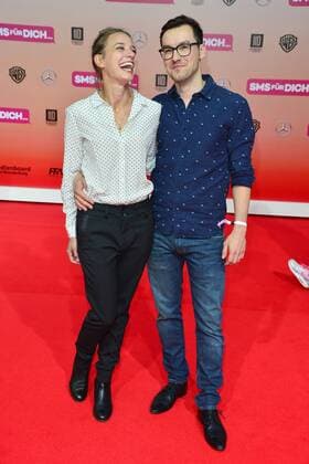 Weltpremiere SMS fuer Dich Jytte-Merle Boehrnsen mit Regisseur Tobias Wiemann Ankunft zur Weltpremiere SMS fuer Dich im CineStar im Sony Center in Berlin am 06.09.2016