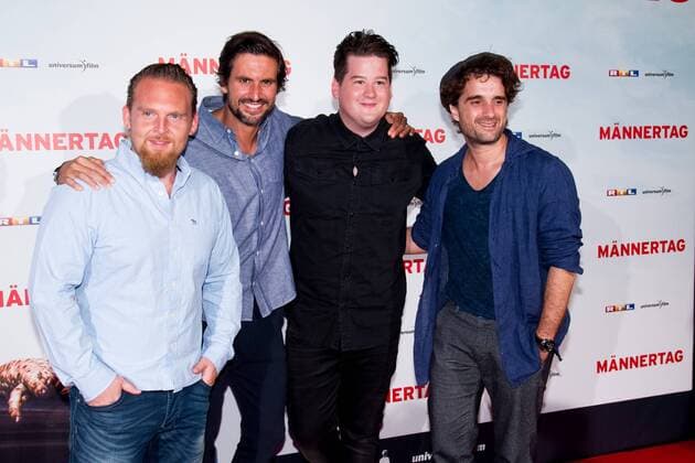 Axel Stein, Tom Beck, Chris Tall, Oliver Wnuk bei der Premiere - Männertag - am 06.09.2016 in Köln. Premiere - Männertag - in Köln