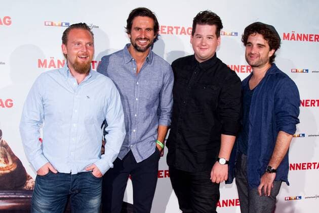 Axel Stein, Tom Beck, Chris Tall, Oliver Wnuk bei der Premiere - Männertag - am 06.09.2016 in Köln. Premiere - Männertag - in Köln