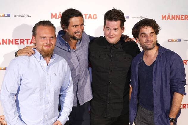 Axel Stein, Tom Beck, Chris Tall und Olver Wnuk bei der Premiere des Kinofilms Männertag im Cinenova. Köln, 06.09.2016 Foto:xC.xHardtx xFuturexImage