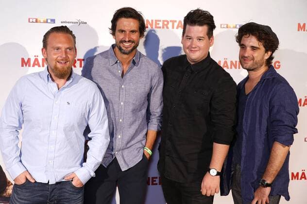 Axel Stein, Tom Beck, Chris Tall und Olver Wnuk bei der Premiere des Kinofilms Männertag im Cinenova. Köln, 06.09.2016 Foto:xC.xHardtx xFuturexImage