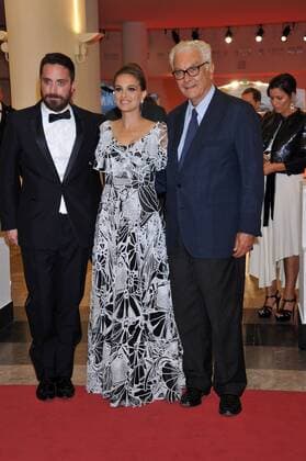 Filmfestspiele Venedig - Natalie Portman während der Jackie Filmpremiere 73rd Venice Film Festival, Red Carpet film Jackie . Pictured: Natalie Portman, Pablo Larrain, Paolo Baratta  Copyright: xVeneziax2016x
