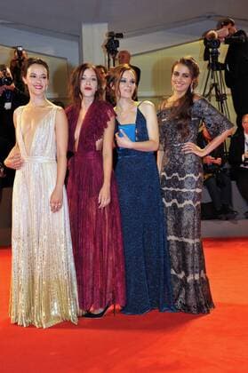 73rd Venice Film Festival, Red Carpet Movie These Days . Pictured: Maria Roveran, Marta Gastini, Laura Adriani, Catherine Le Caselle  Copyright: xVeneziax2016x
