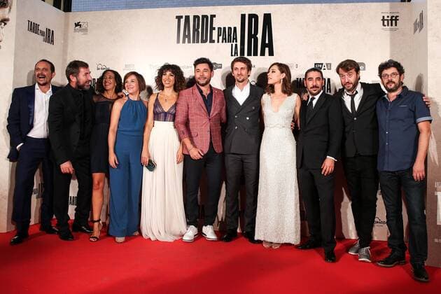 Raul Arebalo, Antonio de la Torre, Luis Callejo, Ruth Díaz, Manolo Solo, Alicia Rubio, Raúl Jiménez, Font García and Luis Poveda during the premiere of the film Tarde para la Ira in Madrid. September 08, 2016.  (20160908112)