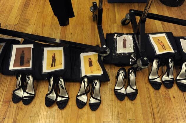 New York Fashion Week - Ann Amour Modenschau USA: Ane Amour Spring-Summer 2017 Runway Show Backstage detail at Ane Amour Spring-Summer 2017 Runway Show part of the New York Fshion Week events.  JohanaxToro