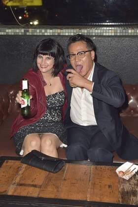 Rachel Hunt mit Begleitung bei der After-Party der Weltpremiere der Sci-Fi Parodie Unbelievable!!!!! im Ohm Nightclub. Los Angeles, 07.09.2016 Foto:xD.xStarbuckx xFuturexImage