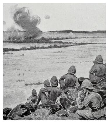 The Battle of Paardeberg or Perdeberg ( Horse Mountain ) was a major battle during the Second Anglo-Boer War. It was fought near Paardeberg Drift on the banks of the Modder River in the Orange Free State near Kimberley. 1900 WHA  !ACHTUNG AUFNAHMEDATUM GESCHÄTZT! Copyright: WHA UnitedArchivesWHA_058_0933