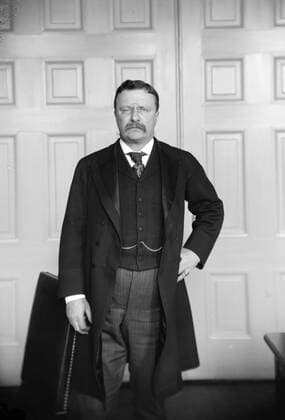 President Theodore Roosevelt (1858-1919) 26th President of the United States, American politician, author, naturalist, soldier, explorer, and historian. Dated 1900 WHA  !ACHTUNG AUFNAHMEDATUM GESCHÄTZT! Copyright: WHA UnitedArchivesWHA_063_0260