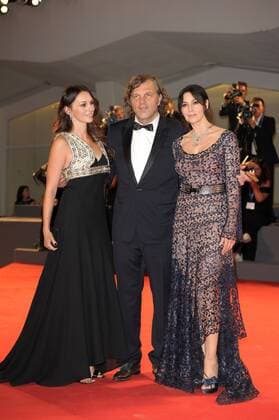 73rd Venice Film Festival, Red Carpet film On the milky road . Pictured: Monica Bellucci, Emir Kusturica, Sloboda Micalovic  Copyright: xAlbertoxTerenghi Veneziax2016x
