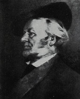 Portrait of Richard Wagner (1813-1883) a German composer, theatre director, polemicist, and conductor. Dated 19th Century WHA  !ACHTUNG AUFNAHMEDATUM GESCHÄTZT! Copyright: WHA UnitedArchivesWHA_084_0123