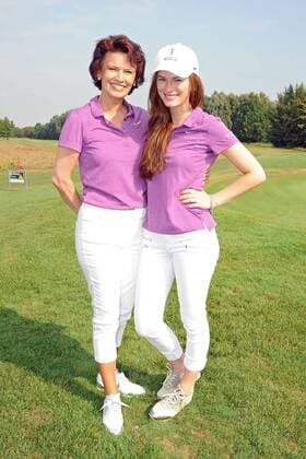 5. Aktion Kinderträume Golf Cup . Margit Tönnies mit Tochter Julia anläßlich des 5. Aktion Kinderträume Golf Cup am 09.09.2016 in St. Leon-Rot.