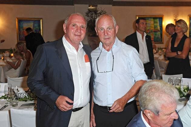 5. Aktion Kinderträume Golf Cup . Ulrich Uli Hoeneß und Bernd Hölzenbein anläßlich des 5. Aktion Kinderträume Golf Cup am 09.09.2016 in St. Leon-Rot.