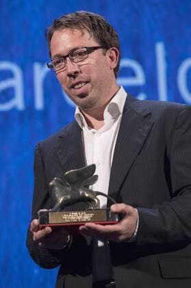 Director Marcelo Martinessi wins Best Short Film in ORIZZONTI COMPETITION for the movie La Voz Perdida at the award ceremony at the 73rd Venice International Film Festival on September 10, 2016 Foto:xDaziramx xFuturexImage