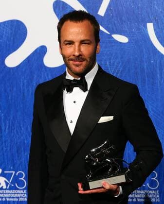 VENICE, Sept. 10, 2016 -- Director Tom Ford poses with the Silver Lion for Grand Jury Prize for Nocturnal Animals during the award winners photocall of the 73rd Venice Film Festival in Venice, Italy, on Sept. 10, 2016. )(axy) ITALY-VENICE-73RD FILM FESTIVAL-AWARD GongxBing 