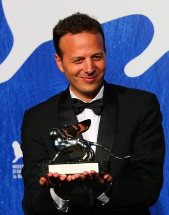 VENICE, Sept. 10, 2016 -- Director Amat Escalante poses with the Silver Lion for Best Director for The Untamed during the award winners photocall of the 73rd Venice Film Festival in Venice, Italy, on Sept. 10, 2016. )(axy) ITALY-VENICE-73RD FILM FESTIVAL-AWARD GongxBing 