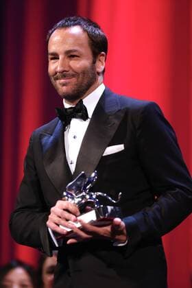 VENICE, Sept. 10, 2016 -- Director Tom Ford poses with the Grand Jury Prize for his movie Nocturnal Animals during the award ceremony at the 73rd Venice Film Festival, at the Lido of Venice, Italy, Sept. 10, 2016. The Woman Who Left by Philippine director Lav Diaz won the Golden Lion, the highest prize presented at the 73rd Venice International Film Festival which concluded here on Saturday evening. )(axy) ITALY-VENICE-73RD FILM FESTIVAL-AWARD JinxYu 
