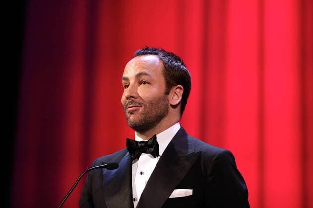 VENICE, Sept. 10, 2016 -- Director Tom Ford speaks after receiving the Grand Jury Prize for his movie Nocturnal Animals during the award ceremony at the 73rd Venice Film Festival, at the Lido of Venice, Italy, Sept. 10, 2016. The Woman Who Left by Philippine director Lav Diaz won the Golden Lion, the highest prize presented at the 73rd Venice International Film Festival which concluded here on Saturday evening. )(axy) ITALY-VENICE-73RD FILM FESTIVAL-AWARD JinxYu 