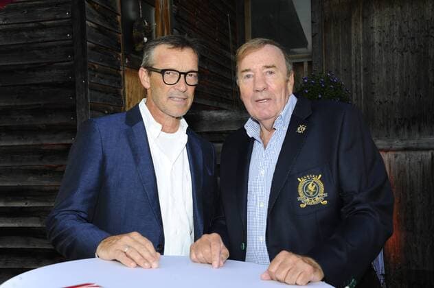 Michael Roll und Frank Fleschenberg Tabaluga Golf Cup Charitygolf Abendgala Stall Greinwaldhof Tutzing 10. September 2016