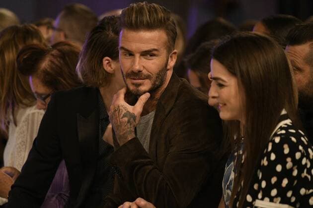 . 11 09 2016. New York , United States. David Beckham and his son Brooklyn in the front row at Victoria Beckham s show at New York Fashion Week.  xi-Imagesx IIM-13417-0007