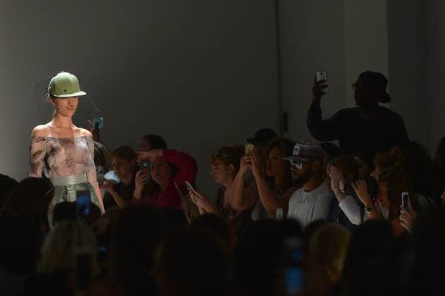 A model walks on the runway at the Irina Vitjaz show during New York Fashion Week in New York City on September 12, 2016. The show is at The Gallery, Skylight Clarkson Square.  NYP20160912208 ANDREAxHANKS