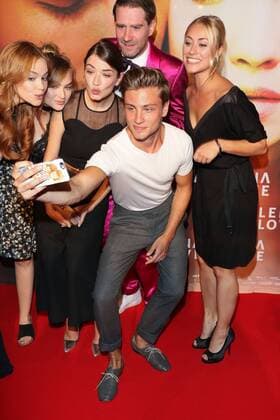 Kyra Sophia Kahre, Anna Bederke, Jannik Schuemann, Lena Schuele, Sina Tkotsch, Deutschlandpremiere von Lena Love im Mathaeser Filmpalast in Muenchen am 12.09.2016