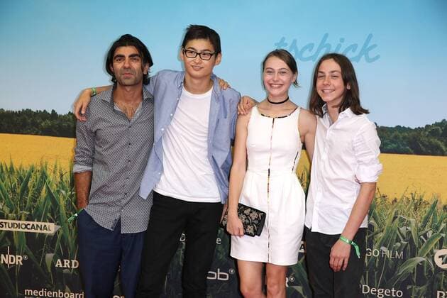 Fatih Akin mit den Hauptdarstellern Anand Batbileg, Mercedes Müller und Tristan Göbel bei der Premiere vom Kinofilm Tschick am 12.09.2016 in Berlin Tschick Kino Premiere in Berlin, 2016 