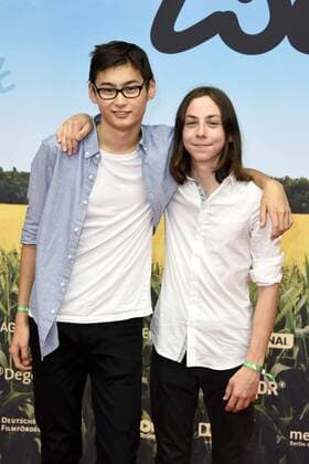 Anand Batbileg und Tristan Göbel bei der Filmpremiere Tschick im Kino International. Berlin, 12.09.2016 Foto:xFredericx xFuturexImage