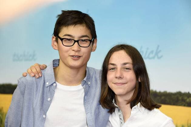 Anand Batbileg und Tristan Göbel bei der Filmpremiere Tschick im Kino International. Berlin, 12.09.2016 Foto:xFredericx xFuturexImage