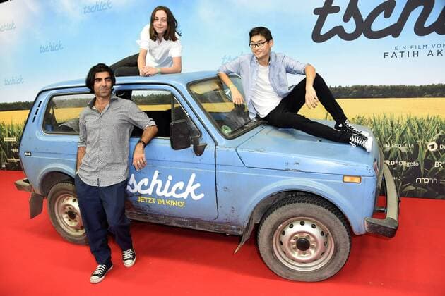 Fatih Akin, Tristan Göbel und Anand Batbileg bei der Filmpremiere Tschick im Kino International. Berlin, 12.09.2016 Foto:xFredericx xFuturexImage