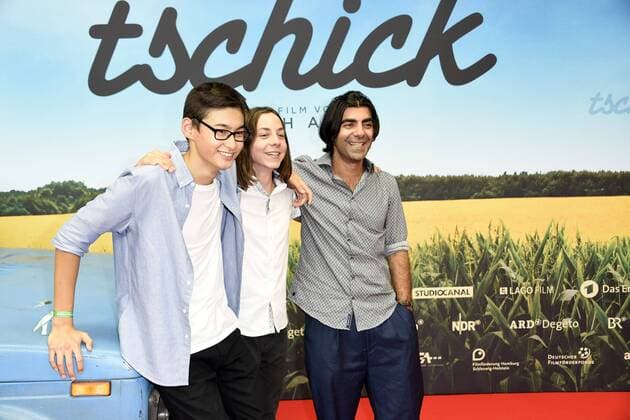 Anand Batbileg, Tristan Göbel und Fatih Akin bei der Filmpremiere Tschick im Kino International. Berlin, 12.09.2016 Foto:xFredericx xFuturexImage