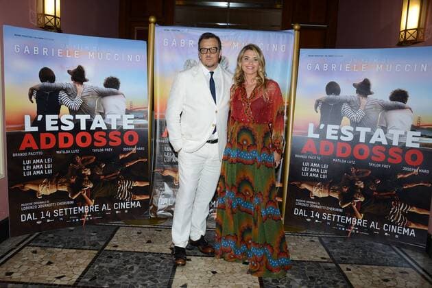 Milan, before the film Summer on him by GabrieleMuccino. pictured: Angelica and Gabriele Muccino  Copyright: xManuelexMangiarottix