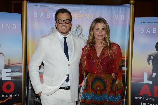 Milan, before the film Summer on him by GabrieleMuccino. pictured: Angelica and Gabriele Muccino  Copyright: xManuelexMangiarottix