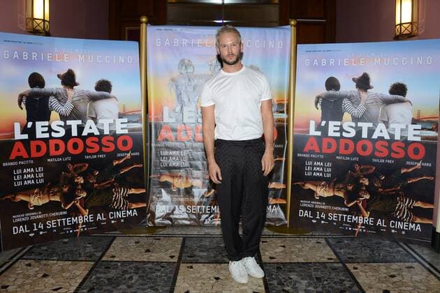 Milan, before the film Summer on him by GabrieleMuccino. pictured: Paul Stella  Copyright: xManuelexMangiarottix