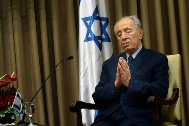 (160913) -- JERUSALEM, Sept. 13, 2016 -- File photo shows former Israeli president Shimon Peres. Former Israeli president Shimon Peres had a stroke on Tuesday evening and was taken to a hospital, his office said in a statement. ) ISRAEL-FORMER PRESIDENT-SHIMON PERES-HEALTH JINI 