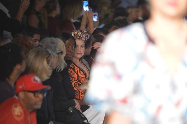 J. Alexander and Kelly Osbourne sit on the front row at the XULY.B?t show during New York Fashion Week: The Shows at The Dock, Skylight at Moynihan Station in New York City on September 14, 2016.  NYP201614020035 ANDREAxHANKS