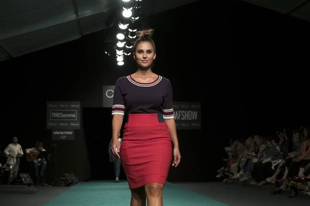 September 14, 2016 - Madrid, Madrid, Spain - A model walks the runway at the Elena Miro fashion show during the MFSHOW Women on September 14, 2016 in Madrid, Spain. Madrid Spain  - ZUMAn230