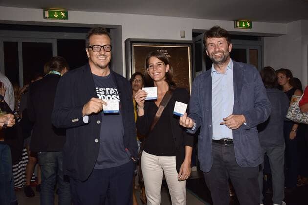 Rome, Adriano Cinema Wave in the Film Room The Summer Addosso, Pictured: Gabriele Muccino Michela di Biase Dario Franceschini  Copyright: xVincenzoxLandix
