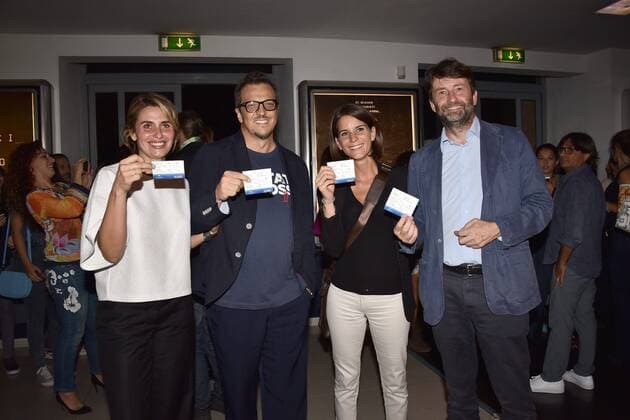 Rome, Adriano Cinema Wave in the Film Room The Summer Addosso, Pictured: Angelica Russo Gabriele Muccino Michela Di Biase Dario Franceschini  Copyright: xVincenzoxLandix