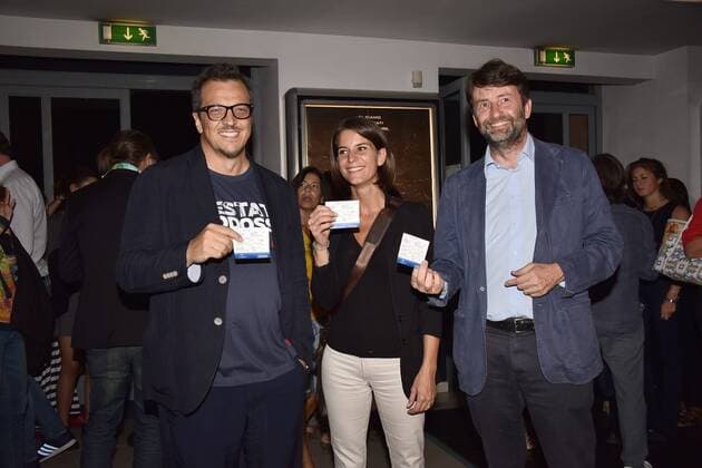 Rome, Adriano Cinema Wave in the Film Room The Summer Addosso, Pictured: Gabriele Muccino Michela di Biase Dario Franceschini  Copyright: xVincenzoxLandix