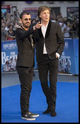 . 15 09 2016. London, United Kingdom. Ringo Starr and Sir Paul McCartney arriving at The Beatles Eight Days A Week, The Touring Years world premiere in London.  xStephenxLockx xi-Imagesx IIM-13452-0040
