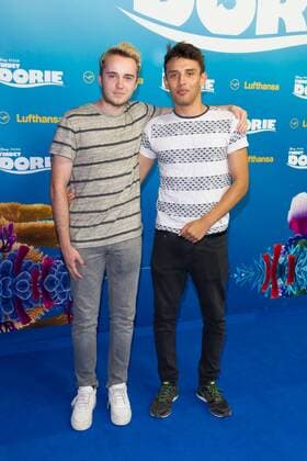 Amir Yarahi und Julian Hannes - Deutschlandpremiere von FINDET DORIE im Zoo Palast in Berlin am 15.09.2016. Deutschlandpremiere FINDET DORIE