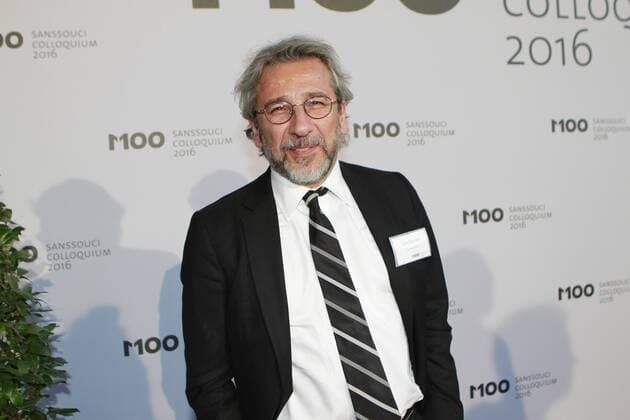 Presentation of the M100 Media Prize in Potsdam Can Dundar is a Turkish journalist, documentary maker and author. Working as a TV presenter columnist and former editor of Cumhuriyet, was in 2015 charged with espionage. Can Dundar after the award of the M100 Media Prize in the Orangery Palace in Potsdam.  SimonexKuhlmey