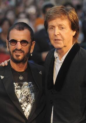 September 15, 2016 - England, United Kingdom - Sir Paul McCartney and Ringo Starr attend the World Premiere of The Beatles: Eight Days A Week - The Touring Years at Odeon Leciester Square. United Kingdom - ZUMAs147