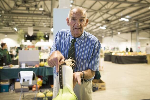 September 16, 2016 - Harrogate, Yorkshire, UK - Harrogate UK. Judging has begun this morning in the Giant vegetable competition that see s competitors from across the UK show their biggest Carrot s, Cucumbers, Cabbages, Onion s & Tomatoes competing for the title of heaviest & longest at the Harrogate Autumn Flower Show. Harrogate UK  - ZUMAl94_
