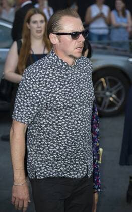 The Beatles: Eight Days A Week - The Touring Years World Premiere London, UK. Simon Pegg at the World premiere of The Beatles: Eight Days A Week - The Touring Years at Odeon Leicester Square on September 15, 2016 in London, England. LMK386-61058-160916 
