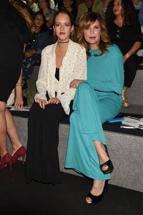 Belinda Washington at the front row of the Andres Sarda fashion Show at the Mercedes Benz Fashion Week 16 in Madrid.  DiegoxPuerta