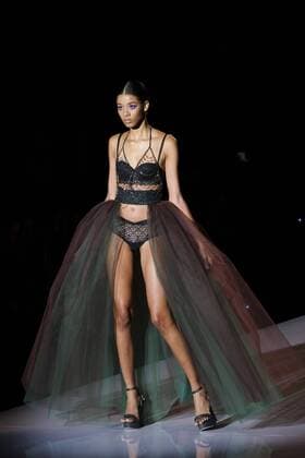 September 16, 2016 - Madrid, Madrid, Spain - A models walks during Andres Sarda Fashion Show at Madrid Fashion Week Spring Summer 2017 18 at Ifema, on September 16, 2016, in Madrid, Spain. Madrid Spain  - ZUMAn230