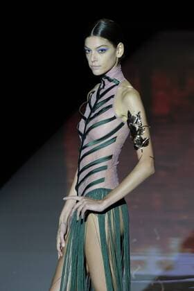 September 16, 2016 - Madrid, Madrid, Spain - A models walks during Andres Sarda Fashion Show at Madrid Fashion Week Spring Summer 2017 18 at Ifema, on September 16, 2016, in Madrid, Spain. Madrid Spain  - ZUMAn230