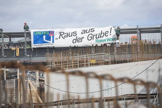 Grundsteinlegung Stuttgart 21 Baustelle für den Tiefbahnhof im Schlossgarten Copyright: 7aktuell.dex xOskarxEyb