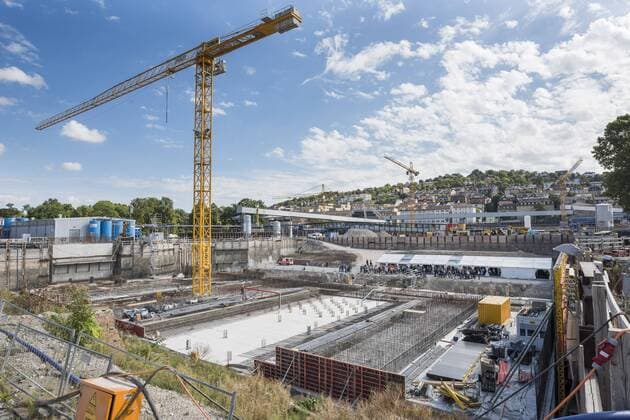 Grundsteinlegung Stuttgart 21 Baustelle für den Tiefbahnhof im Schlossgarten Copyright: 7aktuell.dex xOskarxEyb